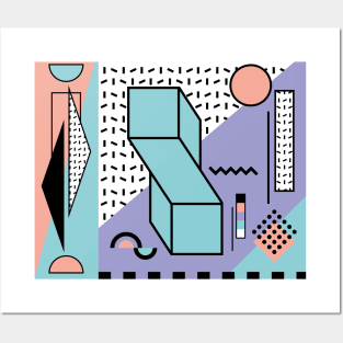 Memphis Pattern 80 / 80s Retro Posters and Art